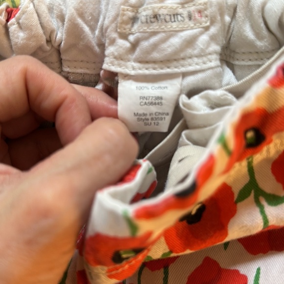 Flowered Crewcuts Shorts size 14 - Picture 4 of 4